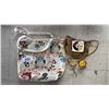 Image 1 : (4) ASSORTED SIZE BAGS; MEDICINE BAG, COIN BAG, HAND BAG & SHOULDER BAG