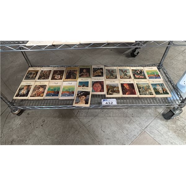 SHELF OF ASSORTED POCKET LIBRARIES OF GREAT ART BOOKS