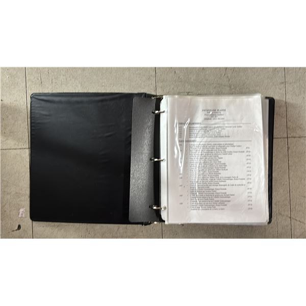 BINDER OF ASSORTED JACQUELINE PLANTE ARTWORKS