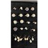 Image 2 : TRAY OF ASSORTED PEARL EARRINGS, PEARL RINGS & PEARL PENDANTS *TRAY INCLUDED*