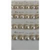 Image 2 : (2) RETAIL CARDS OF BUTTON PEARL EARRINGS