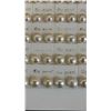 Image 2 : (2) RETAIL CARDS OF BUTTON PEARL EARRINGS