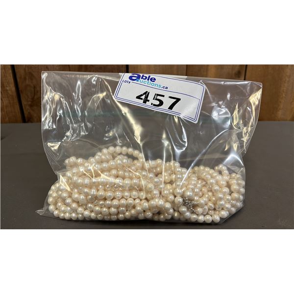 BAG OF (15) FRESHWATER PEARL NECKLACES