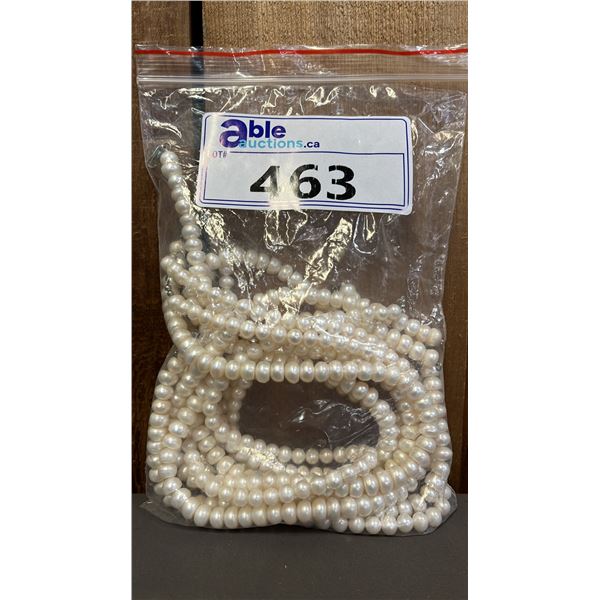 BAG OF (9) FRESHWATER PEARL NECKLACES