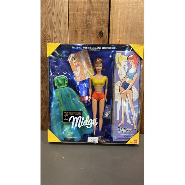 VINTAGE 1997 35TH ANNIVERSARY MIDGE 1963 REPRODUCTION DOLL *IN ORIGINAL BOX*