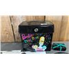 Image 4 : VINTAGE BLACK VINYL BARBIE TUNE TOTE 45 RPM RECORD CARRYING CASE W/ASSTD. 45 RPM RECORDS