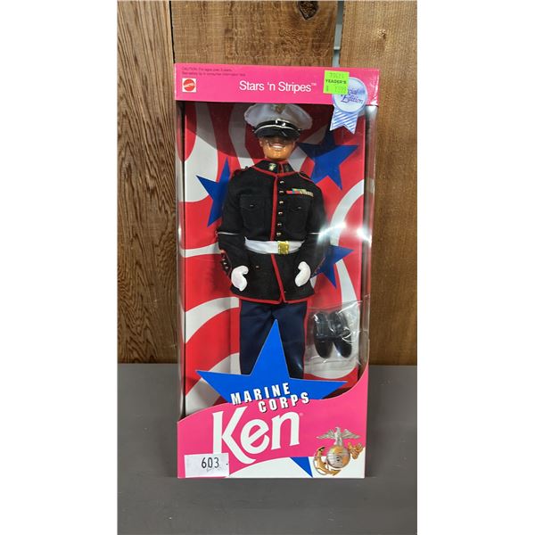 VINTAGE 1991 STARS 'N STRIPED MARINE CORPS KEN *IN ORIGINAL BOX*
