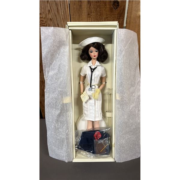 VTG. GOLD LABEL FASHION COLLECTION "THE NURSE" BARBIE W/GENUINE SILKSTONE BODY *IN ORIGINAL BOX*