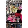 Image 1 : VINTAGE FAIRY BARBIE, REUSABLE BARBIE BAG, MINI DRESS FORM, MINI LIP-SHAPED CHAIR & MORE