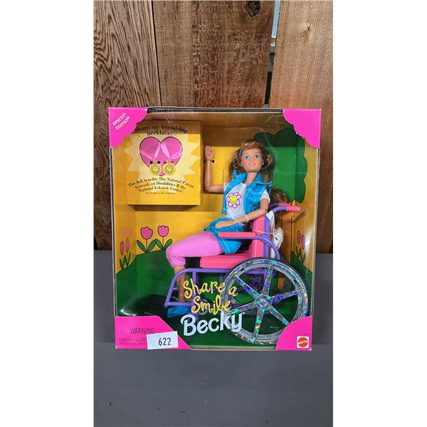 VINTAGE 1996 SPECIAL EDITION SHARE A SMILE BECKY DOLL *IN ORIGINAL BOX*