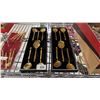 Image 3 : SHELF OF VTG SILVER PLATED FLATWARE, CONCH SHELL SHAPED SPOON SETS, CERAMIC NAPKIN HOLDERS & MORE
