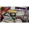 Image 5 : SHELF OF VTG SILVER PLATED FLATWARE, CONCH SHELL SHAPED SPOON SETS, CERAMIC NAPKIN HOLDERS & MORE