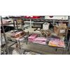 Image 1 : SHELF OF ASSORTED BARBIE WICKER FURNITURE, LOCKER, HOSTESS SET, CLOTHING & MORE
