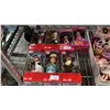 Image 2 : SHELF OF VINTAGE KELLY DOLLS, LI'L FRIENDS OF KELLY DOLLS (IN BOXES), BOX OF KELLY DOLLS & (2) BOXES