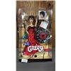 Image 1 : VINTAGE 2008 30 YEAR ANNIVERSARY GREASE RIZZO BARBIE W/MUSICAL DOLL STAND *IN ORIGINAL BOX*