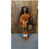 Image 1 : VINTAGE CHRISTIE DOLL WITH CUSTOM METALLIC ORANGE OUTFIT & MESH BAG