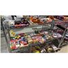 Image 1 : SHELF OF MINI COCA-COLA ACCESSORIES, WOOD FURNITURE, BARBIE STAND MIXERS, CLOTHING & MORE