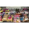 Image 3 : SHELF OF MINI COCA-COLA ACCESSORIES, WOOD FURNITURE, BARBIE STAND MIXERS, CLOTHING & MORE