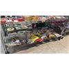 Image 1 : SHELF OF SMALL FAUX FLOWERS, MINI WOOD CHAIRS, MINI SMALL KITCHEN APPLIANCES & MORE