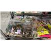 Image 2 : SHELF OF SMALL FAUX FLOWERS, MINI WOOD CHAIRS, MINI SMALL KITCHEN APPLIANCES & MORE