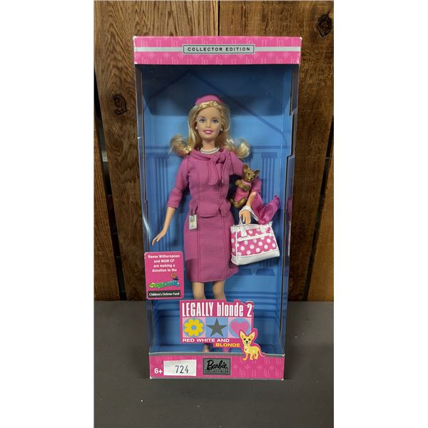 VINTAGE 2003 LEGALLY BLONDE 2 RED, WHITE & BLONDE BARBIE *IN ORIGINAL BOX*