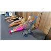 Image 3 : ASSORTED VINTAGE BARBIES IN VINTAGE VINYL WORD OF BARBIE DOLL TRUNK
