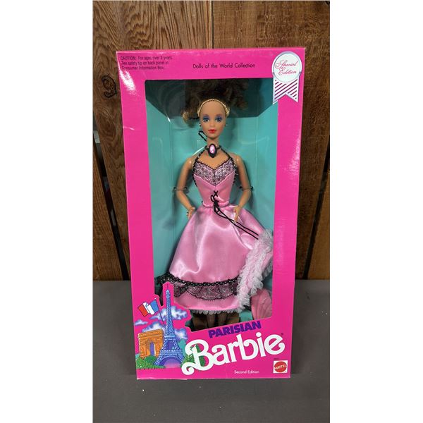 VINTAGE 1990 DOLLS OF THE WORLD COLLECTION PARISIAN BARBIE *IN ORIGINAL BOX*