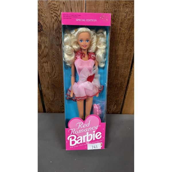 VINTAGE 1992 RED ROMANCE BARBIE *IN ORIGINAL BOX*