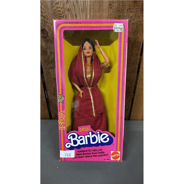 VINTAGE 1981 DOLLS OF THE WORLD COLLECTION INDIA BARBIE *IN ORIGINAL BOX*