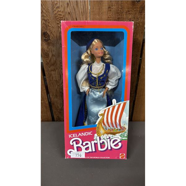 VINTAGE 1986 DOLLS OF THE WORLD COLLECTION ICELANDIC BARBIE  *IN ORIGINAL BOX*