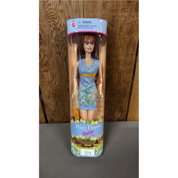 VINTAGE 1999 PRETTY FLOWERS RED HAIR BARBIE *IN ORIGINAL BOX*