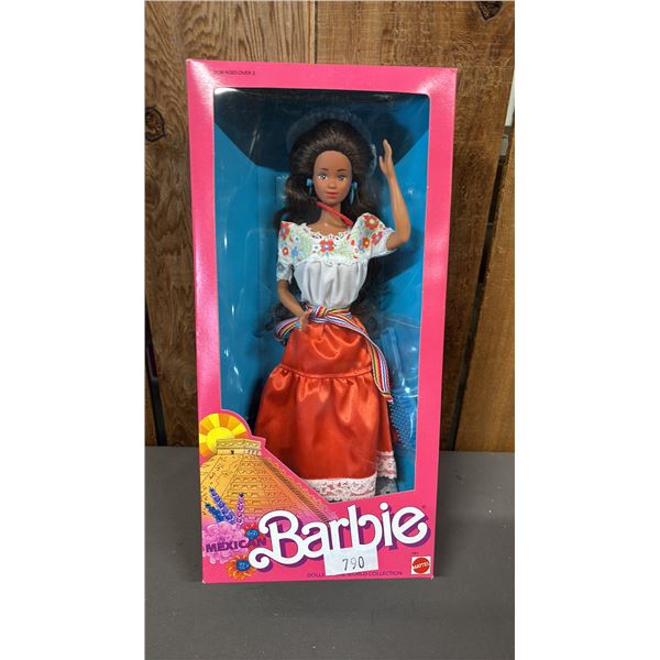 VINTAGE 1988 DOLLS OF THE WORLD COLLECTION MEXICAN BARBIE *IN ORIGINAL BOX*