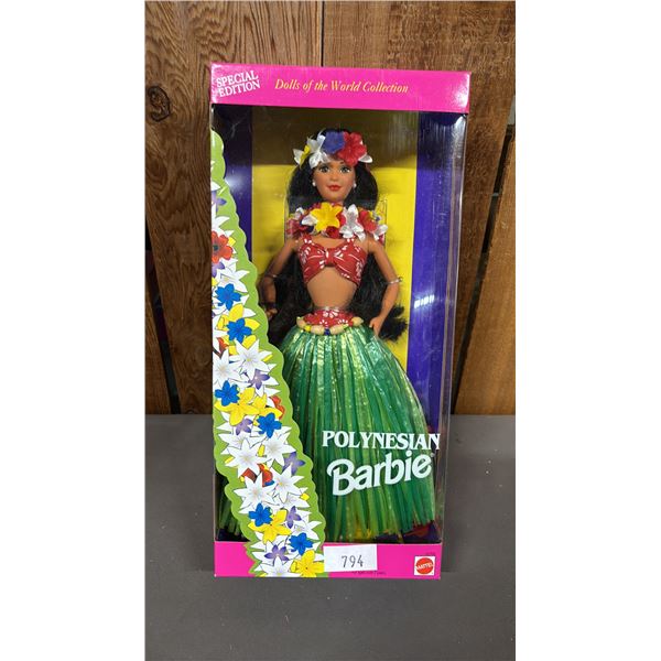 VINTAGE 1994 DOLLS OF THE WORLD COLLECTION POLYNESIAN BARBIE *IN ORIGINAL BOX*
