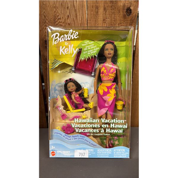 VINTAGE 2003 BARBIE & KELLY HAWAIIAN VACATION SET *IN ORIGINAL BOX*