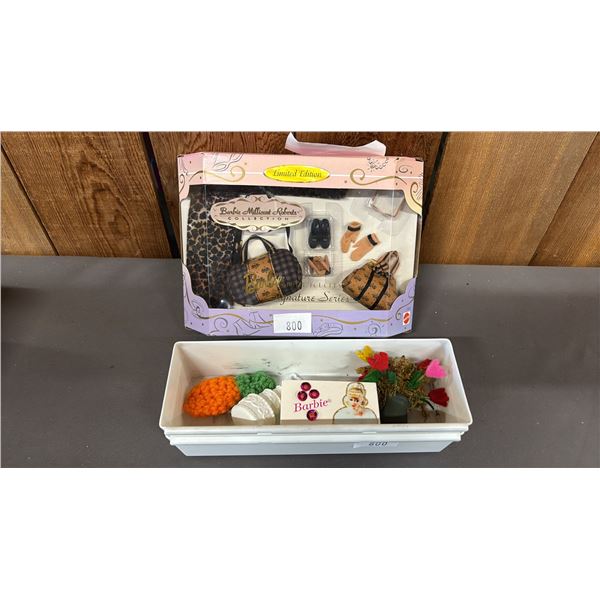 VINTAGE 1997 BARBIE FINAL TOUCHES SIGNATURE SERIES SET *IN ORIGINAL BOX* & SMALL TUB OF ACCESSORIES