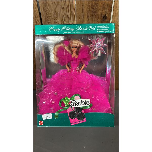 VINTAGE 1990 HAPPY HOLIDAYS BARBIE *IN ORIGINAL BOX*