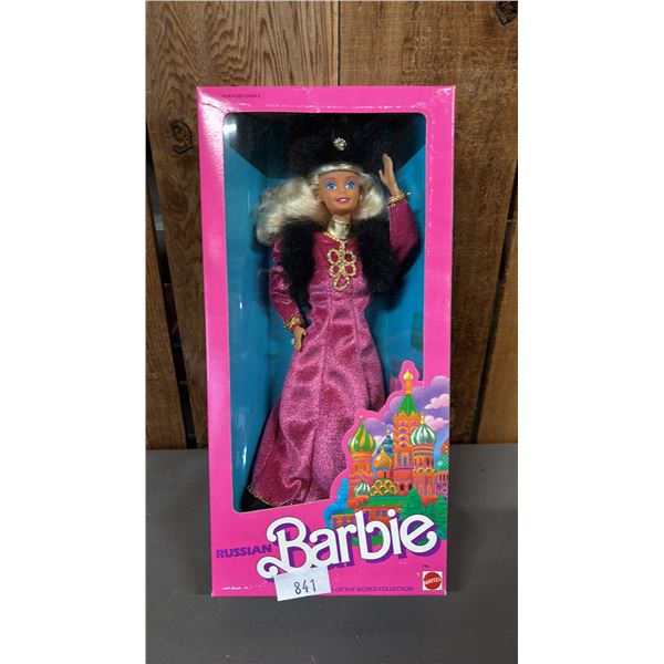 VINTAGE 1988 DOLLS OF THE WORLD COLLECTION RUSSIAN BARBIE *IN ORIGINAL BOX*