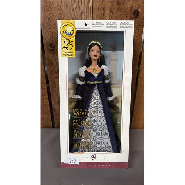 VINTAGE 2004 25TH ANNIVERSARY DOLLS OF THE WORLD PRINCESS OF THE RENAISSANCE BARBIE *IN ORIGINAL BOX