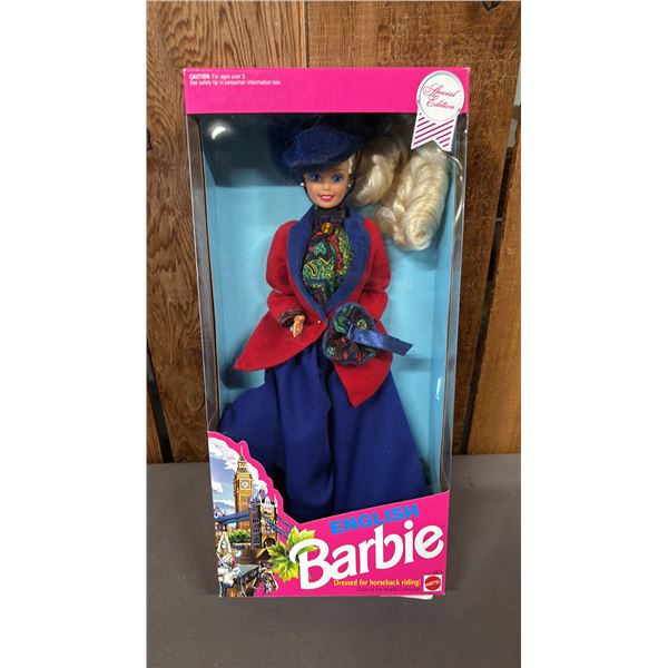 VINTAGE 1991 DOLLS OF THE WORLD ENGLISH BARBIE *IN ORIGINAL BOX*