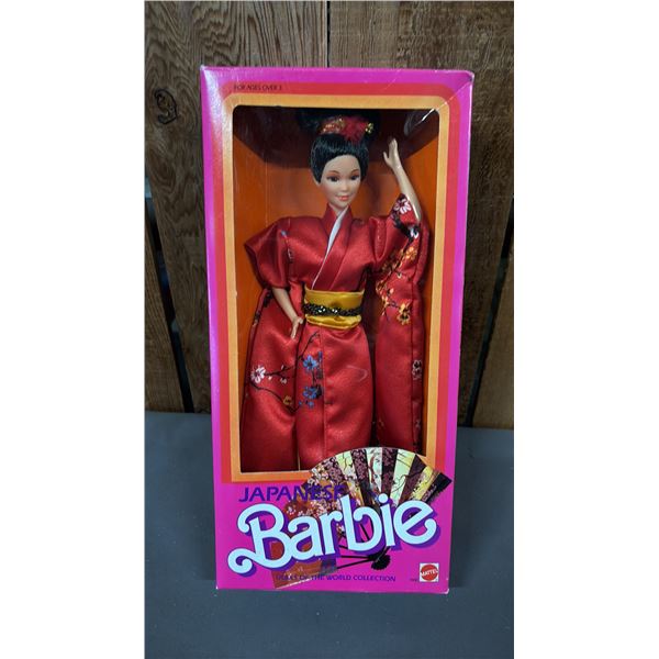 VINTAGE 1984 DOLLS OF THE WORLD COLLECTION JAPANESE BARBIE *IN ORIGINAL BOX*