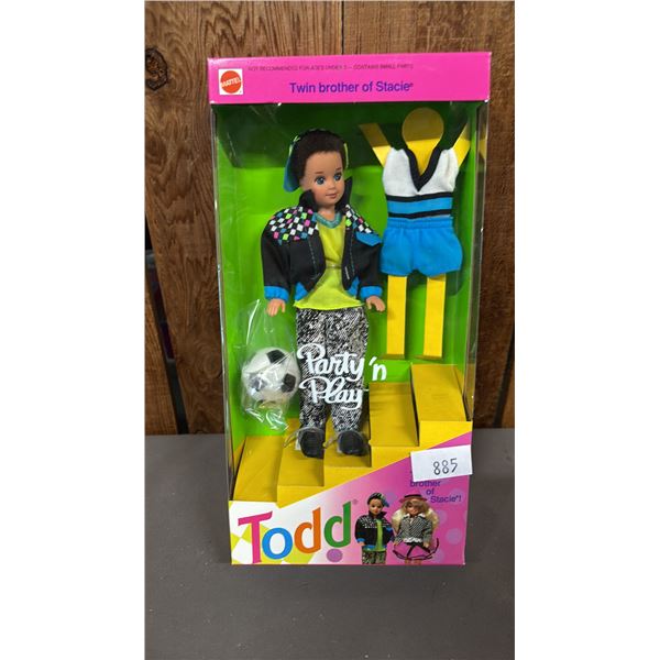 VINTAGE 1992 PARTY 'N PLAY TODD: TWIN BROTHER OF STACIE  *IN ORIGINAL BOX*