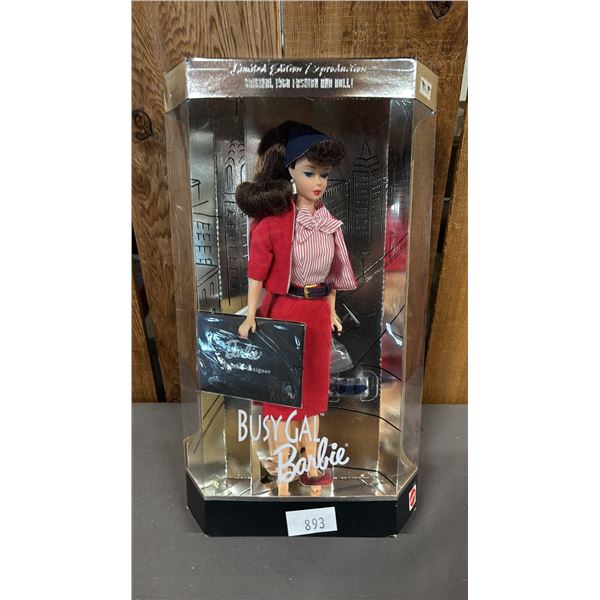 VINTAGE 1995 BUSY GAL BARBIE: 1960 FASHION & DOLL REPRODUCTION  *IN ORIGINAL BOX*