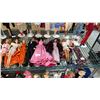 Image 5 : SHELF OF ASSORTED VINTAGE BARBIE & KEN DOLLS: SOME ON STANDS *NO BOXES*