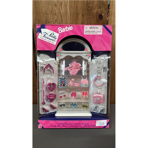 VINTAGE 1997 BARBIE PRETTY TREASURES ARMOIR SET *IN ORIGINAL BOX*
