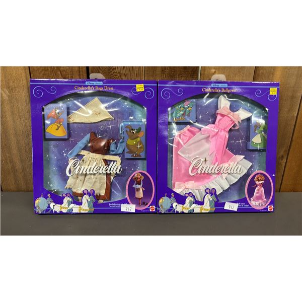 VINTAGE BARBIE CINDERELLA'S RAG DRESS & CINDERELLA'S BALL GOWN *IN ORIGINAL BOXES*