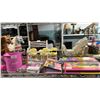 Image 3 : SHELF OF BARBIE HORSES, BARBIE SCHOOL DESKS, VINYL BARBIE BAG, MINIATURE FURNITURE & MORE