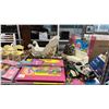 Image 4 : SHELF OF BARBIE HORSES, BARBIE SCHOOL DESKS, VINYL BARBIE BAG, MINIATURE FURNITURE & MORE