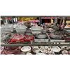 Image 3 : SHELF OF VINTAGE LIDDED CASSEROLE DISHES, FLORAL BON BON DISHES, SILVER PLATED CANDELABRA & MORE