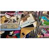 Image 4 : SHELF OF ASSORTED VINTAGE BARBIE & OTHER DOLL FURNITURE, DOLL HOUSE & MORE