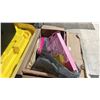 Image 3 : BOX OF ASSORTED VINTAGE BARBIE BOOKS, VINTAGE TIN, MIRRORED GLASS STORAGE CONTAINERS & MORE